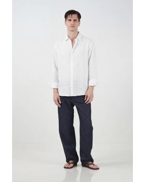 Overmatige Button-Up Shirt met Hemd Kraag