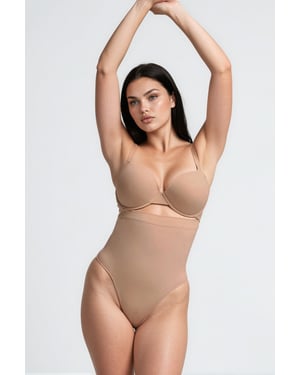 Premium Naadloze Hooggewrongen Shapewear String