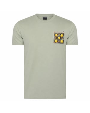 Ballin Est. 2013 T-shirt SS Orange Baktryck Grön