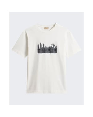 Woolrich Heren cotton graphic t-shirt