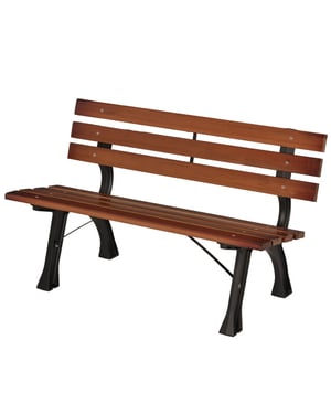 4goodz Tuinbank 2-personen max. 240 kg met rugleuning van hout