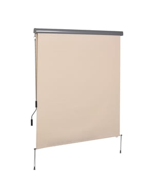 4goodz Outsunny verticale zonwering verticale luifel 160x250 cm creme