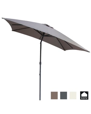 Kopu ® alicante parasol vierkant 230x230 cm met windvanger -
