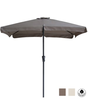 4gardenz ® parasol rechthoek met volant 120x190 cm kantelbaar balkonparasol