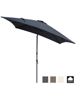 Kopu ® alicante parasol vierkant 230x230 cm met windvanger -