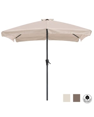 4gardenz ® parasol rechthoek met volant 120x190 cm kantelbaar balkonparasol