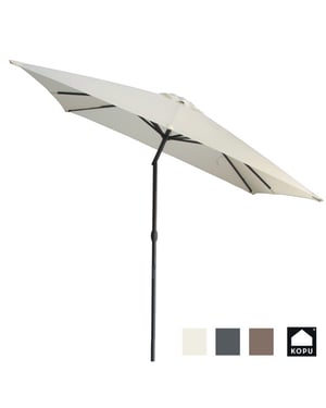 Kopu ® alicante parasol vierkant 230x230 cm met windvanger -