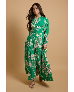 Petite English Rose Garden Shirt Dress