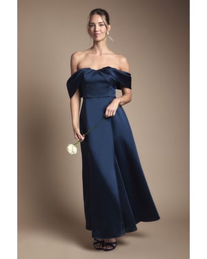 Bandeau Wrap Skirt Maxi Bridesmaid Dress