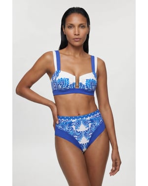 Paisley Print Bikini Top