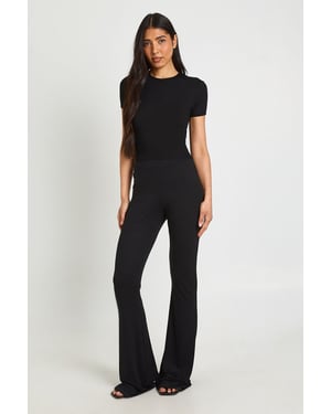 Tall Basic High Waist Fit & Flare Trouser