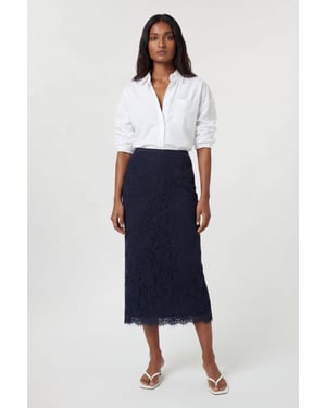 Lace Woven Midi Skirt