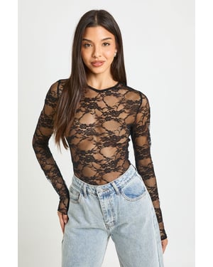 Lace Long Sleeve Bodysuit