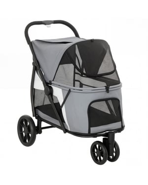 4goodz Luxe hondenkar hondenbuggy tot 20 kg met achterzak -