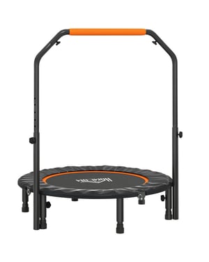 4goodz Fitnesstrampoline opvouwbaar rebounder met verstelbare handgreep 102 cm