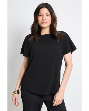 Basic Crew Neck Chiffon T-Shirt