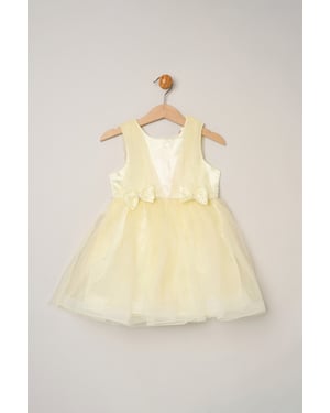 Tulle Dress with Rhinestone and Bows