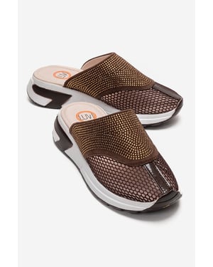 GLEA Mesh Strass Mules Dam