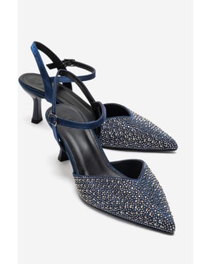 Vilka Verfraaide Slingback Kitten Heel Pumps
