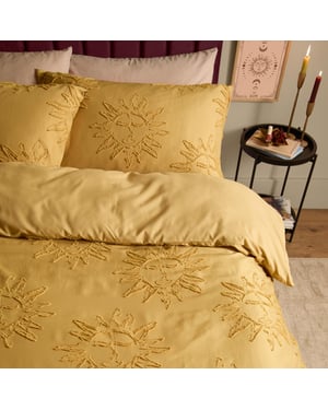 Duvet Day Suns Soft Tufted Duvet Cover Set, Gold