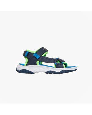 Skechers Tread Seeker Boys Ankle Strap Sandals Navy
