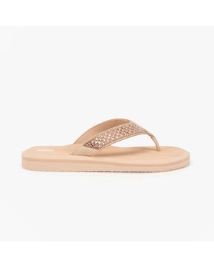 Totes Sol Bounce 0464 Womens Toe-post Sandals Nude