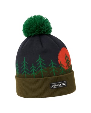 Waterproof Cold Weather Scenic Bobble Hat for Men and Women