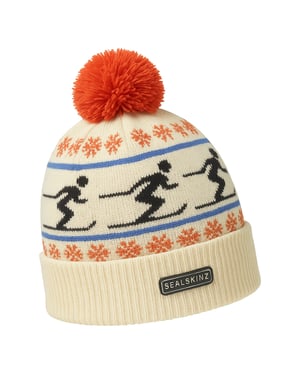 Waterproof Cold Weather Ski Bobble Hat for Men and Women