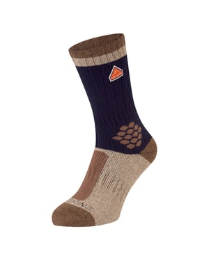Recycled Wool Mid Colour Block Hiking Socks for Men and Women