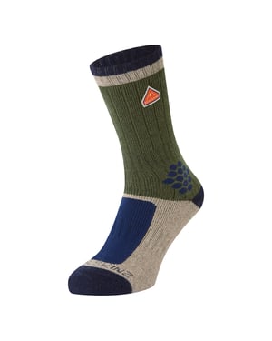 Recycled Wool Mid Colour Block Hiking Socks for Men and Women
