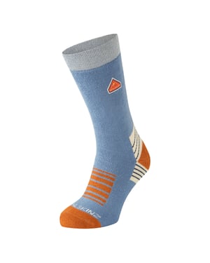 Single Layer Bamboo Mid Length Plain Hiking Socks for Men and Women