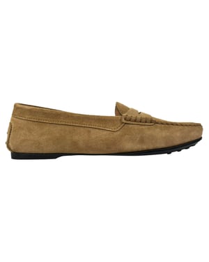 Tod's City Gommino Loafers in Bruin Suède