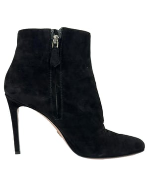 Prada Ankle Boots in Black Suede
