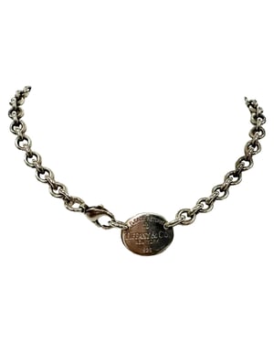 Tiffany & Co. Return to Tiffany Oval Tag Necklace in Sterling Silver