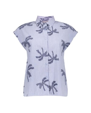 Geisha Blouse 63383-70 blue
