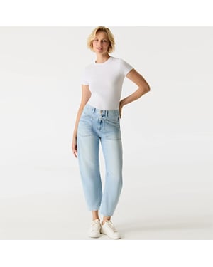 C.O.J. Denim Broek selena light blue