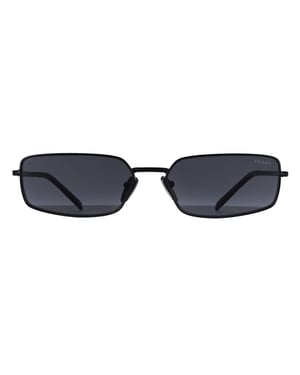 Prada Rectangle Womens Black Dark Grey PRA60S