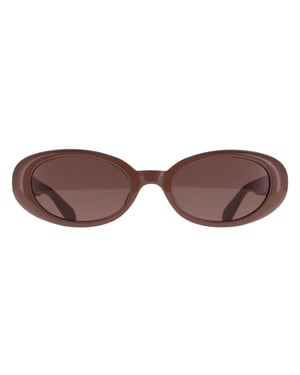 Quay Oval Womens Doe Brown Felt Cute