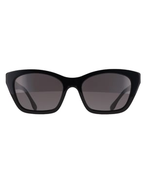 Fendi Rectangle Womens Shiny Black Smoke Grey FE40205I Forever Fendi