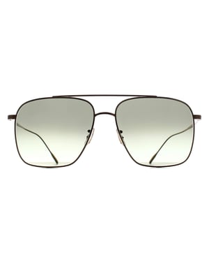 Oliver Peoples Rectangle Unisex Shiny Gold G-15 Gradient OV1320ST Dresner