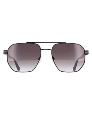 Calvin Klein Aviator Mens Matte Black Grey Gradient CKJ22204S