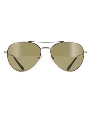 Serengeti Aviator Mens Shiny Gunmetal Mineral Polarized 555nm Pete