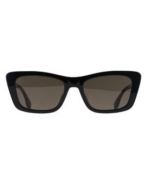 Fendi Rectangle Womens Shiny Black Green FE40185I Lettering