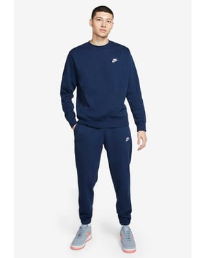 Nike Navy Club Crewneck Fleece Tracksuit