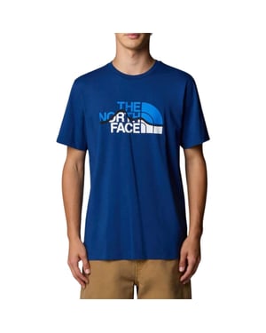 The North Face Mens Blue Mountain Line T-Shirt