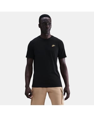 Nike Black Gold Sportswear Club T Shirt