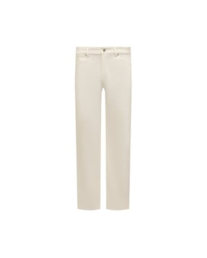Jil Sander Witte Katoenen Jeans Denim