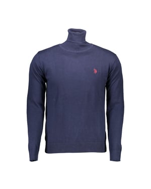 U.S. POLO ASSN. Blå Bomullströja för Herrar