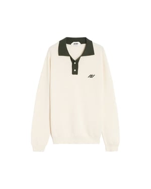 Autry Beige Katoenen Poloshirt