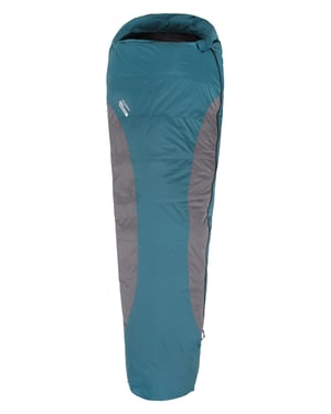 'Extreme Lightweight Down' Unisex Sleeping Bag with Hood Mummy Shape Camping Accessory Navy/Blue